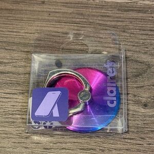 Claire's Metallic Pink and Blue Phone Ring Holder